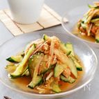 切って和えるだけですぐ完成！夏野菜の韓国風ピリ辛サラダ