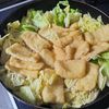 【白菜と油揚げの鶏だし卵とじ】じゅわ～っとほっとする味♡の工程2
