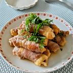 【豚肉と油揚げの梅しそ巻き】酸っぱくてさっぱりして美味しいよ