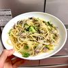ケの作ってみた!投稿(栄養満点◎サバ缶とブロッコリーの具だくさんパスタ)