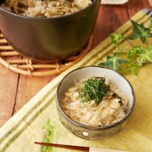 牡蠣としょうがの炊き込みご飯