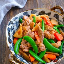 春のコク旨筑前煮風炒め
