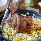 ラム骨付きすね肉のガーリックペッパーライス