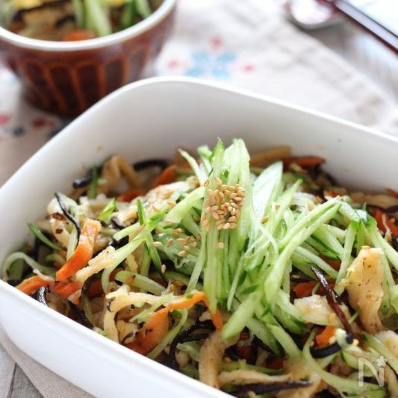 切り干し大根ときゅうりのはりはり漬け