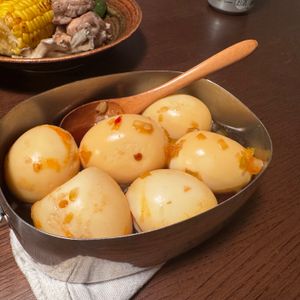 ariaの作ってみた!投稿(100万再生！美味しすぎる♡【漬けない味玉】)