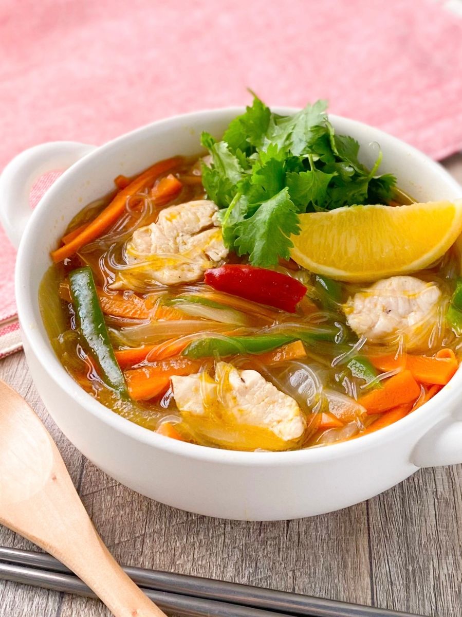 太鼓腹チキンヌードルスープのレシピ