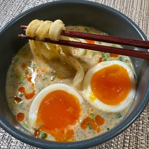 楽ラク手抜キッチン🐶🐾の作ってみた!投稿(【５分で出来る☆アレで絶品！】ごま豆乳冷やしつけ麺)