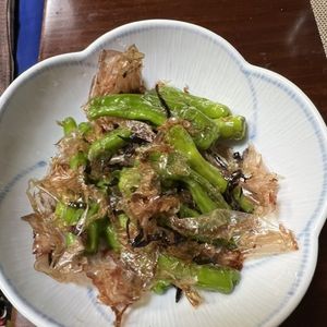 Hikeyの作ってみた!投稿(ししとうのおかかマヨ塩昆布炒め【おつまみ、お弁当にも】)