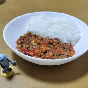 ゆぴにょの作ってみた!投稿(レンズ豆のキーマカレー)