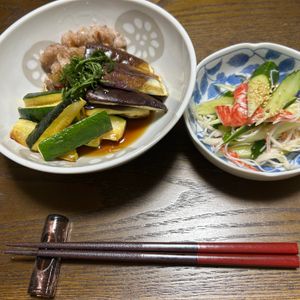 ダイエットママの作ってみた!投稿(【カリカリ豚こまと夏野菜のさっぱりだれ】夏バテ防止にも◎！)