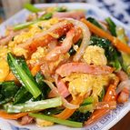 あま～い卵とベーコンの旨味💕バタポンたまご野菜炒め🤭