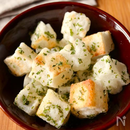 ワンパン5分！【のり塩揚げ餅】やみつきカリもち食感♩