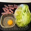 1発調理！【とろ〜り卵と豪快レタスの焼き味噌シーザーサラダ】の工程3