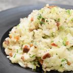子供たちもバクバク♪豚肉とセロリのカリカリ混ぜご飯