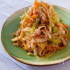 【ピリ辛うまだれ韓国風！】豚しゃぶとシャキシャキ野菜のサラダ