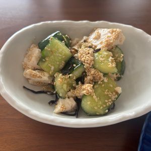 こむぎの作ってみた!投稿(きゅうりと豆腐《やみつき♡塩昆布サラダ》)