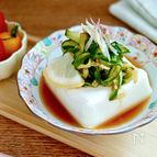 切って和えるだけ【きゅうりとぽん酢のさっぱり冷奴】