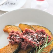 スライスカボチャとコンビーフの簡単おつまみ
