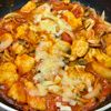 すみの作ってみた!投稿(【鶏むね肉のトマト煮込み】濃厚トマトソースにチーズがとろり♡)