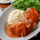 | 圧力鍋で | 豚肉のワイン煮マッシュポテト添え