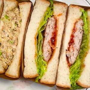 미키の作ってみた!投稿(ひき肉で簡単！わんぱくバーグサンドイッチ)