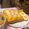 すみれの作ってみた!投稿(トーストバリエ＊柿とチーズのトースト)