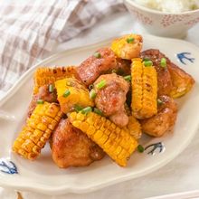 簡単なのにごちそう感♡【とうもろこしのガリバタチキン】