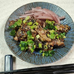 M＊Pの作ってみた!投稿(さっぱり！かつおのタタキマスタードポン酢和え)