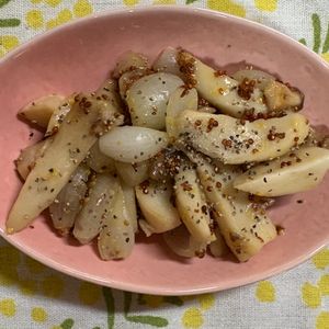 チョビの助の作ってみた!投稿(玉ねぎとエリンギの粒マスタード入り焼きマリネ)