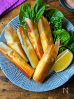 巻いて焼くだけ!【ズッキーニのパリパリスティック】