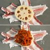 【蓮根とキムチの豚肉包みチーズ焼き】ビールもご飯も止まらないの工程1