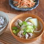 【おかず味噌汁】豚肉とじゃがいもと玉ねぎ