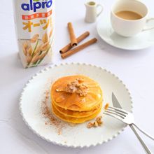 オーツミルクのにんじん米粉パンケーキ