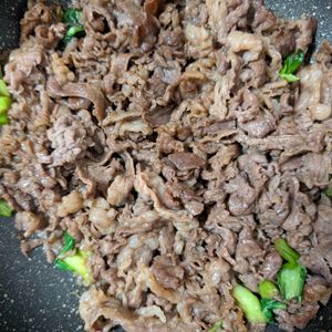 兎銀リブの作ってみた!投稿(青梗菜と牛こまのスタミナオイスター炒め【ご飯が進む♪】)