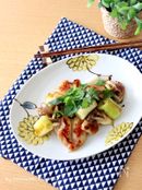 鶏肉と長葱の柚子胡椒炒め