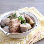 豚ばらと里芋の煮っころがし風（白だし）