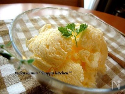 材料３つで濃厚バニラアイス