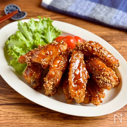 お店みたいな仕上がり♪甘辛【手羽中香味揚げ】