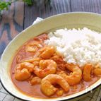 ルー不要！ぷりぷりむき海老のトマトクリームカレー