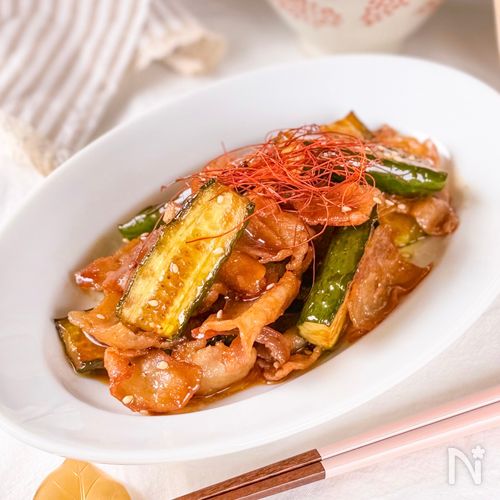 炒めるだけで絶品！ご飯すすむ✨【豚バラときゅうりの甘辛炒め】
