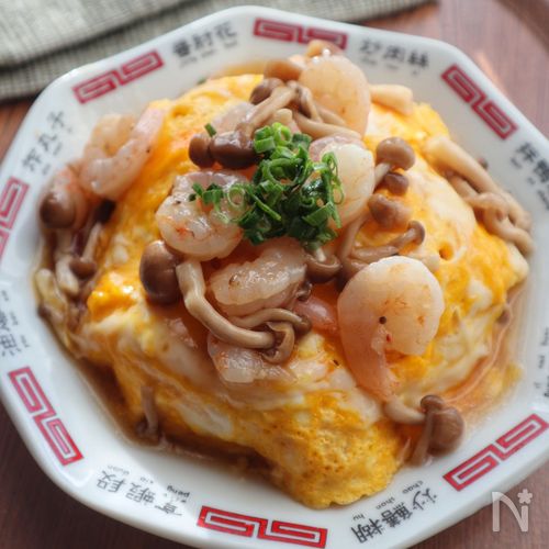 【業スー】お店の味！！！！プリプリえびの天津飯♪