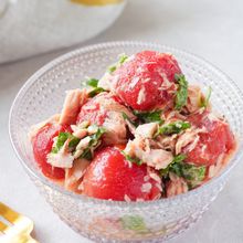 湯むき不要【ミニトマトとツナのひんやりマリネ】