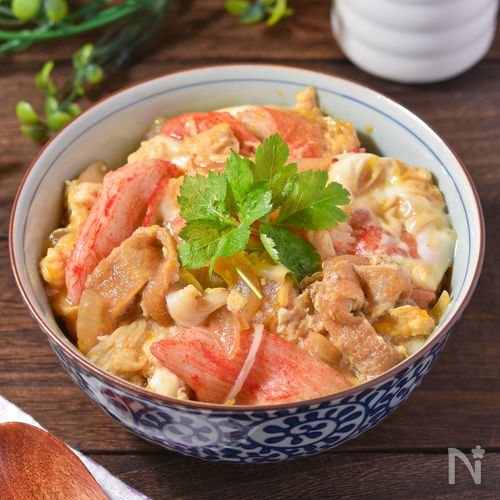 かにかま木の葉丼|卵ふんわり半熟♪簡単10分あまから丼