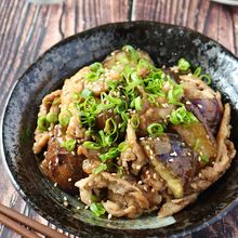 リピ決定♪豚こまと茄子の胡麻味噌炒め