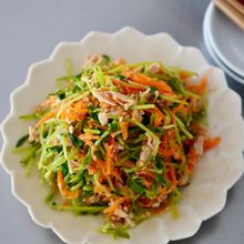 【レンジで簡単！コクうま！】ツナと豆苗のナムル