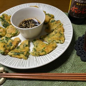 Robounohanaの作ってみた!投稿(卵不使用☆ソフトケールの米粉チヂミ。)
