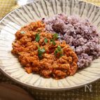 低脂質&食物繊維！【鶏むね肉の腸活キーマカレー】