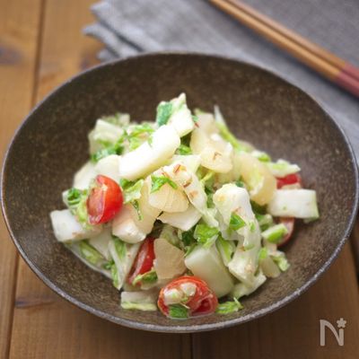 ＼プチプチ食感！白菜と数の子のわさびマヨサラダ／
