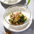 【夏バテ解消に！お酒のアテに！】オクラとじゃこの梅肉生姜和え