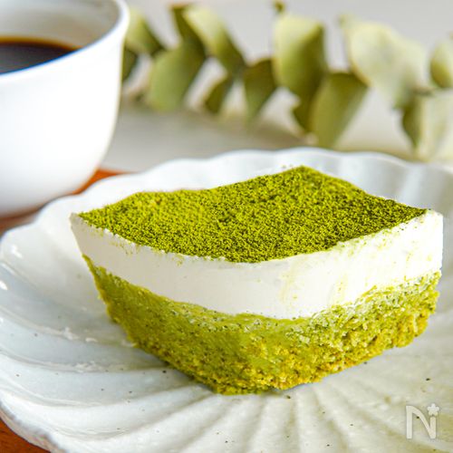 【砂糖・チーズ・オイルなし】米粉の豆腐抹茶ティラミス